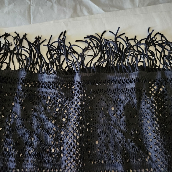 J. Valdi Black Mesh Cover Up Dress Size Large With Tags - Picture 14 of 14